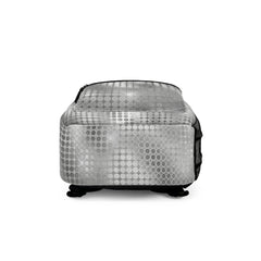 Retro Silver Flow Backpack