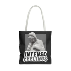 Intense Feelings Tote Bag - Grey Print