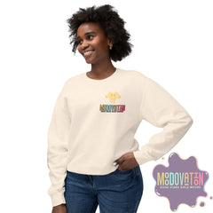 Good Vibes Bold Moves Personalized Unisex Lightweight Crewneck Sweatshirt - Brand Edition Moodovation
