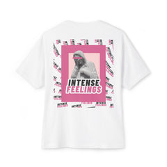 Intense Feelings – Pink Print Unisex Oversized Tee
