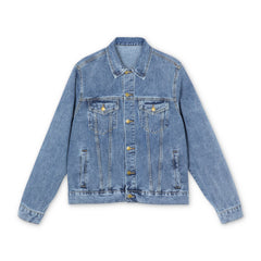 Intense Feelings Men's Street Denim Jacket - Navy