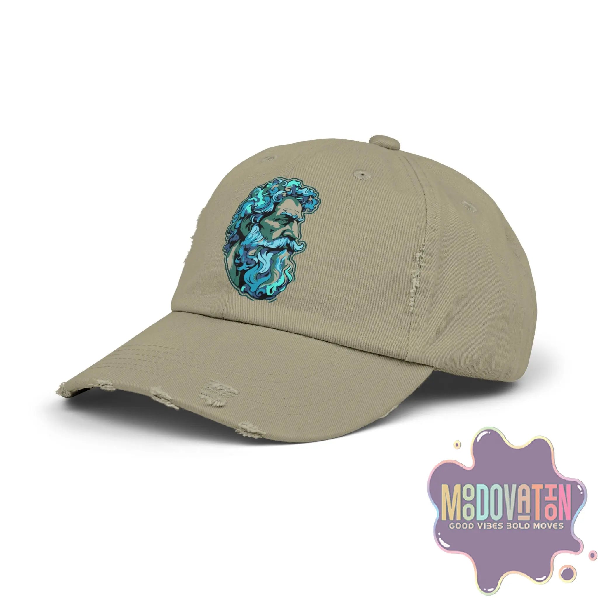 Marcus Aurelius Stoic - Unisex Distressed Vintage Hat - MOODOVATION