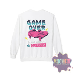 Game Over Unisex Midweight Crewneck Sweatshirt - MOODOVATION