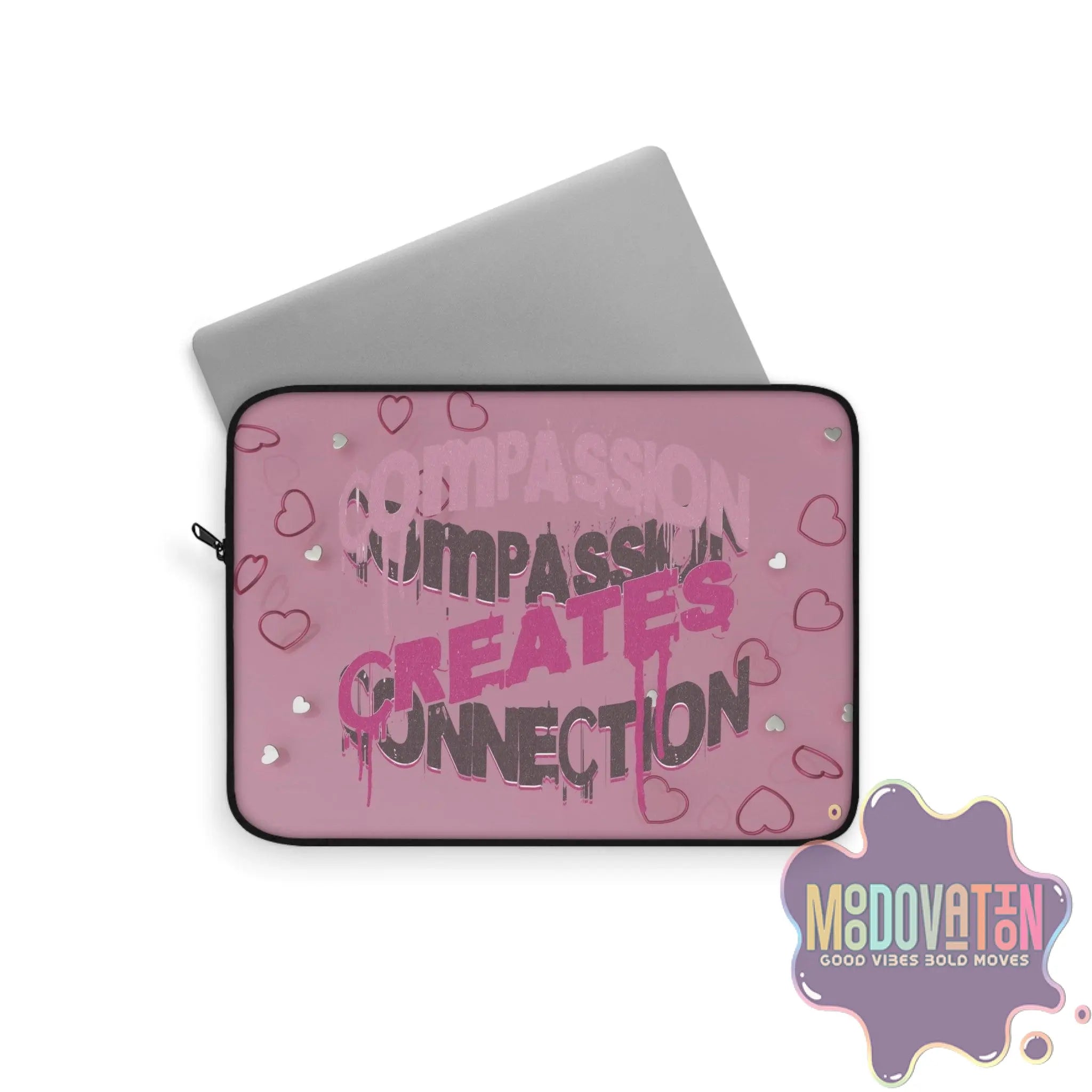 Compassion Laptop Sleeve - Pink - MOODOVATION