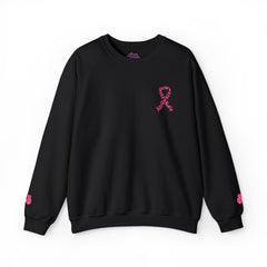 Courage, Strength & Faith – Breast Cancer Awareness Unisex Crewneck Sweatshirt