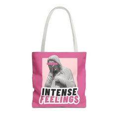 Intense Feelings Tote Bag - Pink Print