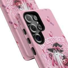 In October We Wear Pink Tough Phone Case – Breast Cancer Awareness