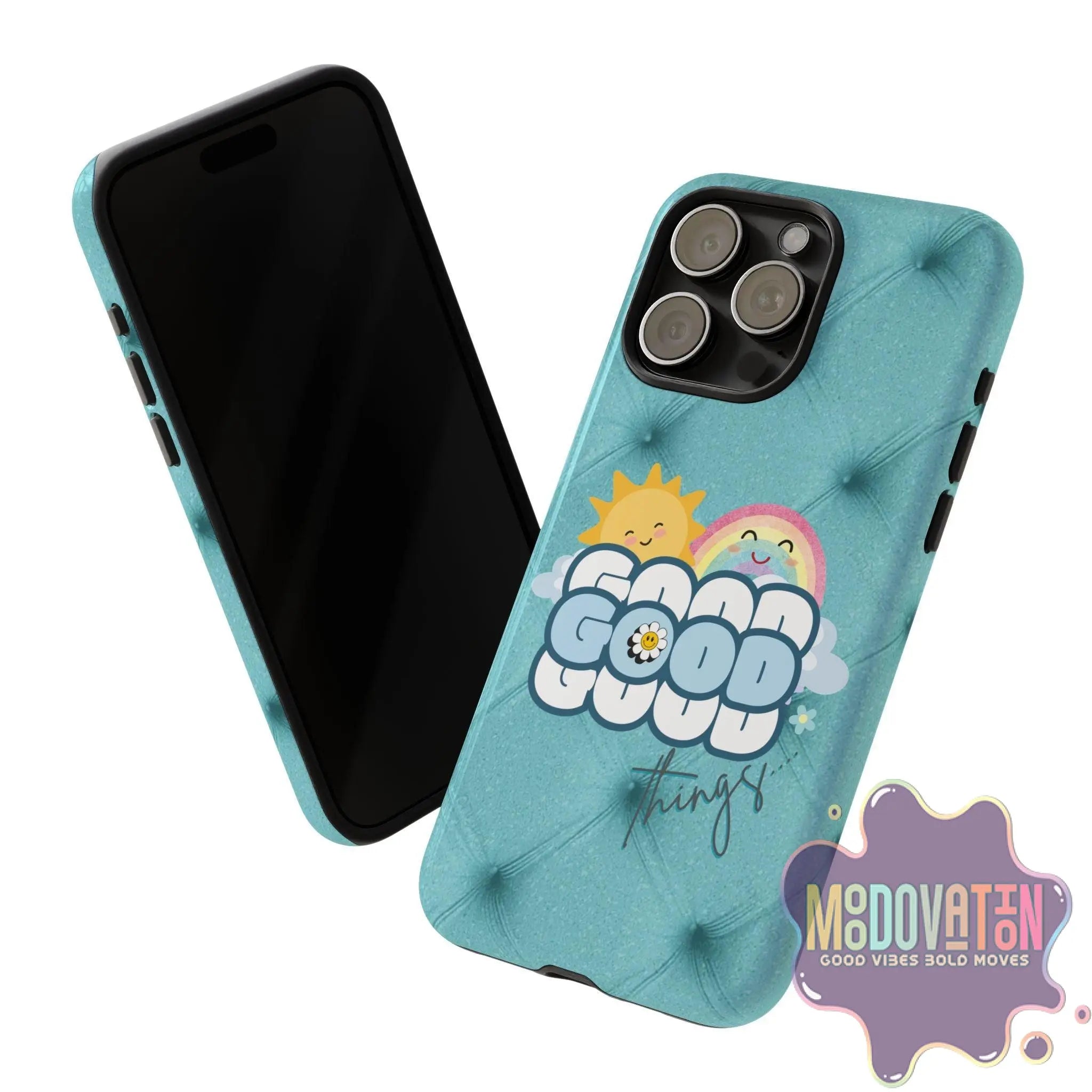 Good Things Phone Case - Teal - MOODOVATION