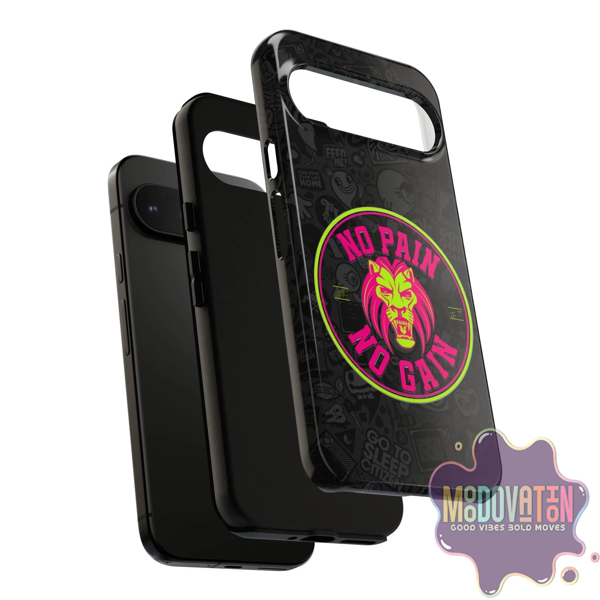 No Pain No Gain Phone Case - Black - MOODOVATION