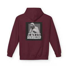 Intense Feelings Unisex Midweight Hoodie - Grey Print