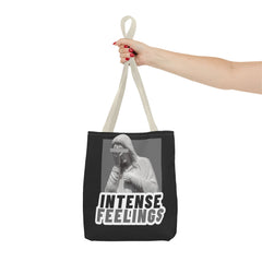Intense Feelings Tote Bag - Grey Print