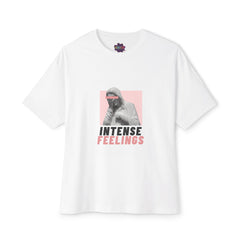 Intense Feelings – Rose Pink Print Unisex Oversized Tee