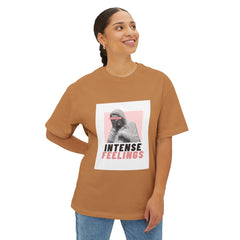 Intense Feelings – Rose Pink Print Unisex Oversized Tee