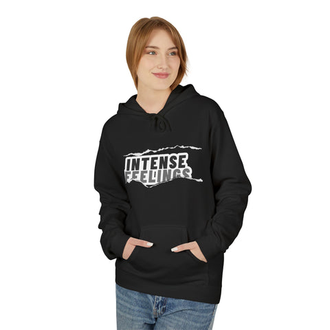 Intense Feelings Unisex Midweight Hoodie - Grey Print