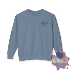 Feeling Is Healing Heart-print Unisex Lightweight Crewneck Sweater - Spring Edition Moodovation
