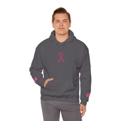 Pink Ribbon Awareness Hoodie, Unisex Sweatshirt for Fundraising, Breast Cancer Awareness Month, Inspirational Gift, Cozy Jumpsuit