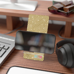 Golden Weave Flow Mobile Stand
