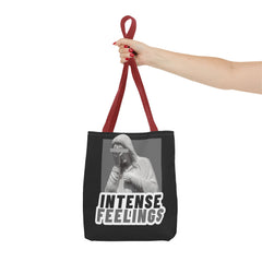 Intense Feelings Tote Bag - Grey Print