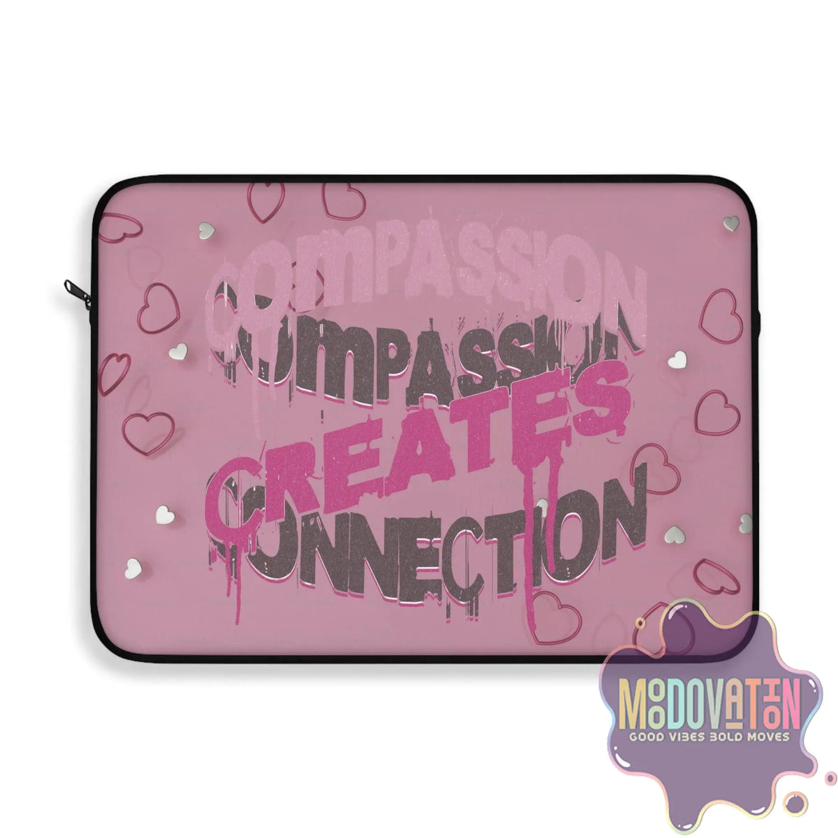 Compassion Laptop Sleeve - Pink - MOODOVATION