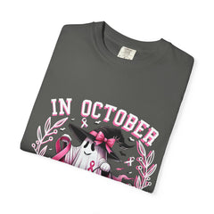 In October We Wear Pink – Breast Cancer Awareness Unisex T-Shirt
