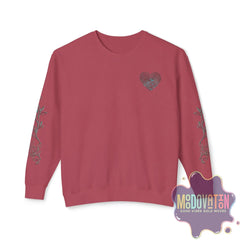 Feeling Is Healing Heart-print Unisex Lightweight Crewneck Sweater - Spring Edition Moodovation