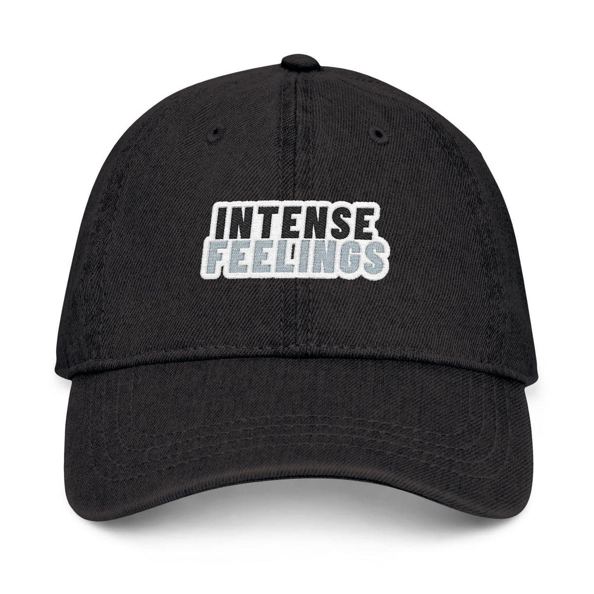 Intense Feelings - Embroidered Denim Hat
