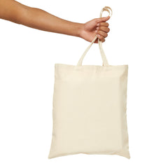 Breast Cancer Awareness Canvas Tote Bag – Courage, Strength & Faith Ribbon