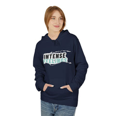 Intense Feelings Unisex Midweight Hoodie - Cyan Print