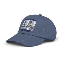 Intense Feelings - Navy Print Vintage Distressed Hat
