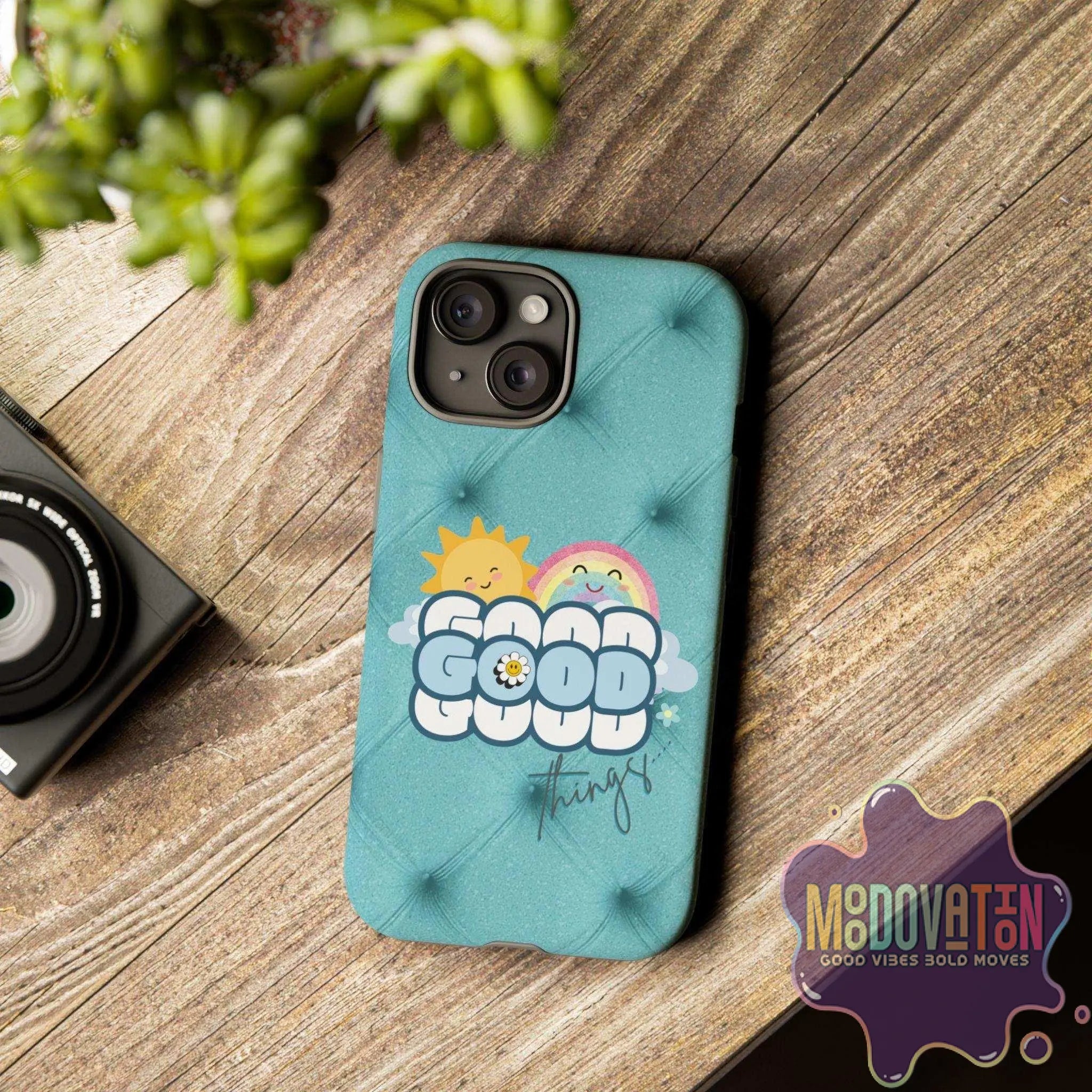 Good Things Phone Case - Teal - MOODOVATION