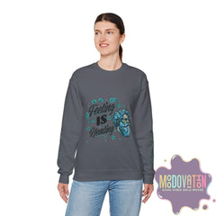 Feeling Is Healing Unisex Heavy Blend Crewneck Sweatshirt - MOODOVATION