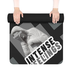 Intense Feelings – Grey Premium Rubber Yoga Mat