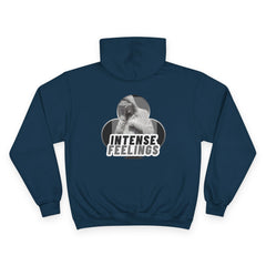 Intense Feelings Champion Unisex Hoodie - Grey Print