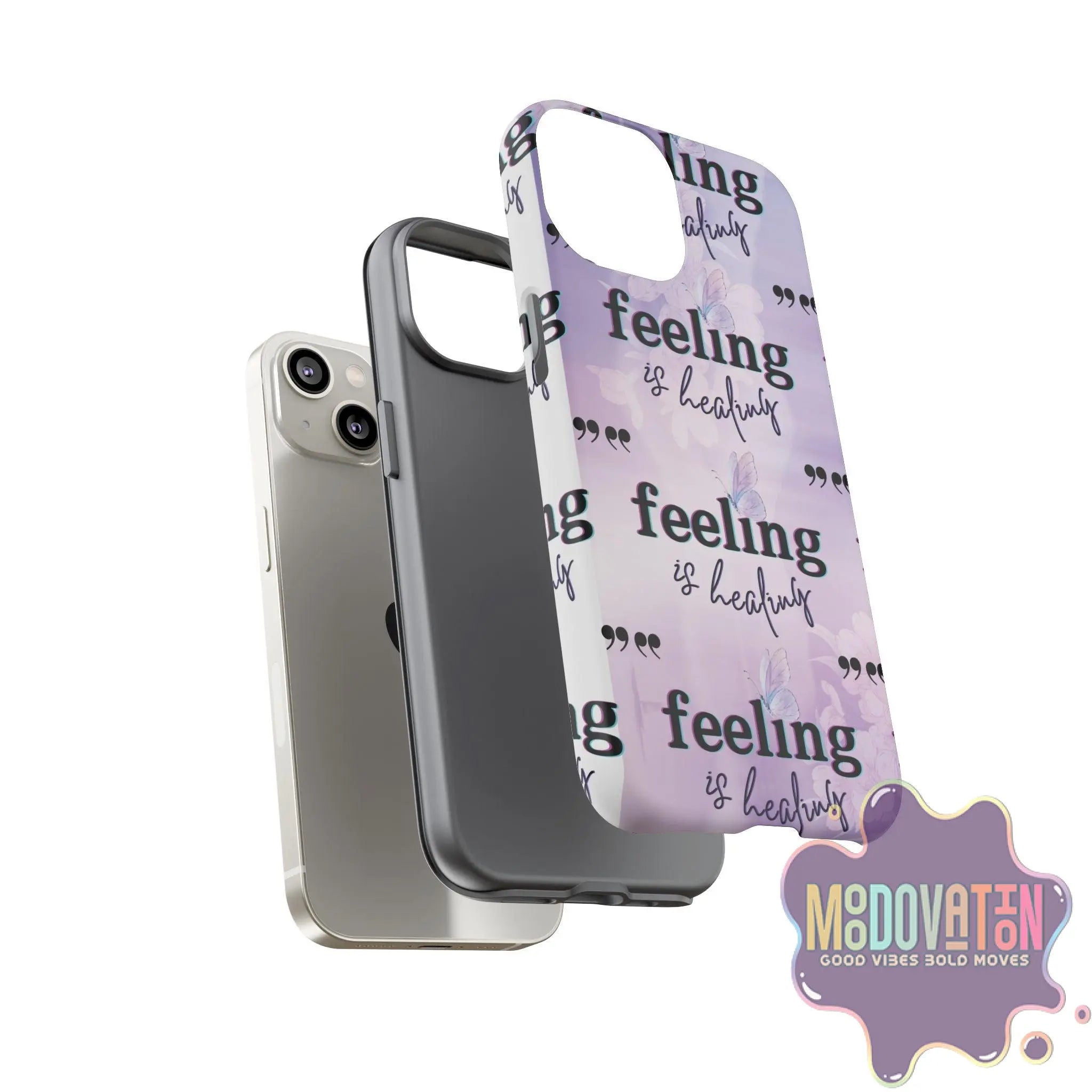 Feeling Is Healing Phone Case - Lilac - MOODOVATION