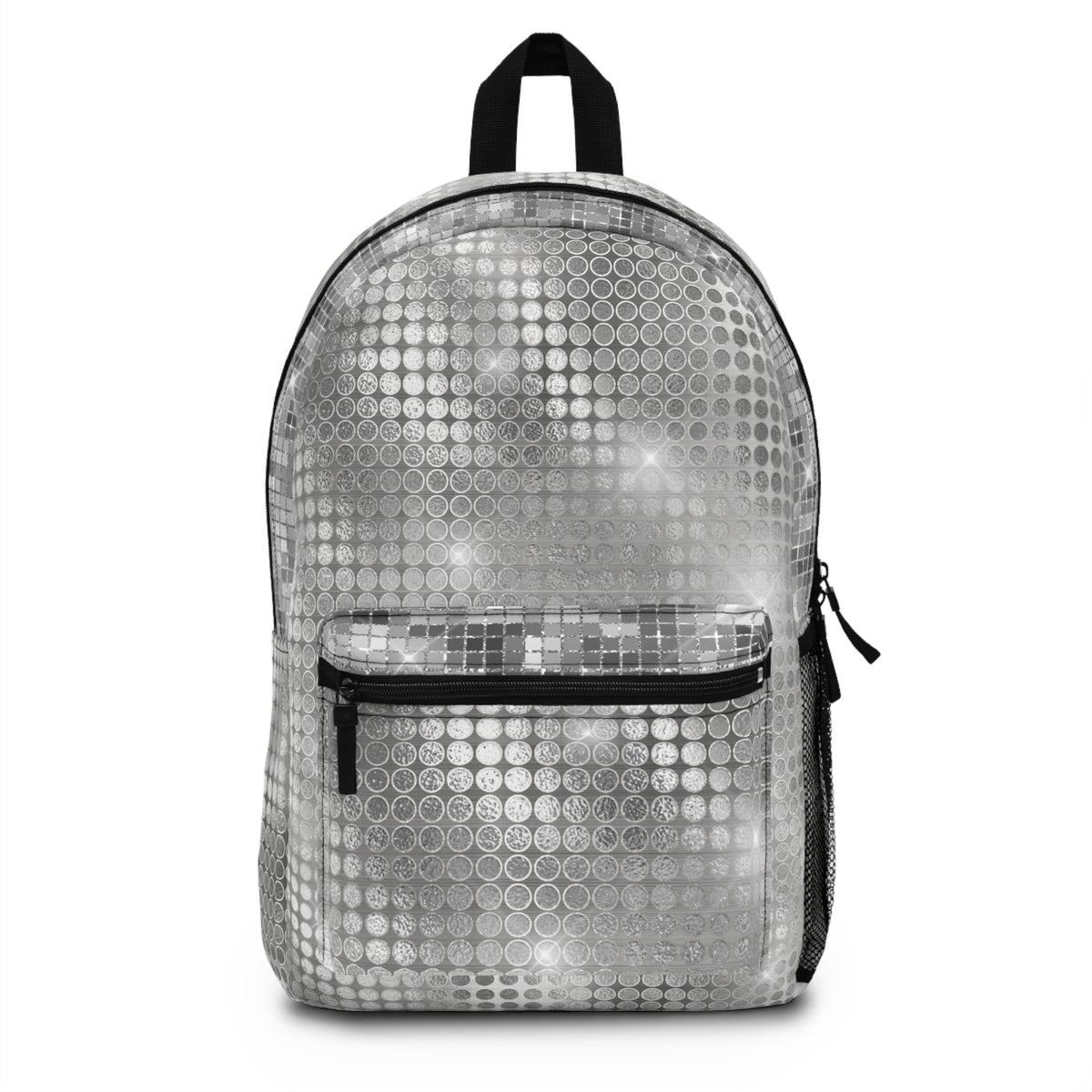 Retro Silver Flow Backpack