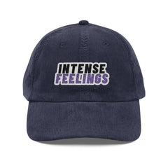Intense Feelings - Vintage Corduroy Embroidery Hat