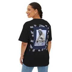 Intense Feelings – Navy Unisex Oversized Tee