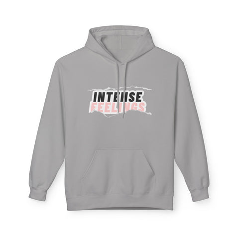 Intense Feelings Unisex Midweight Hoodie - Rose Pink Print