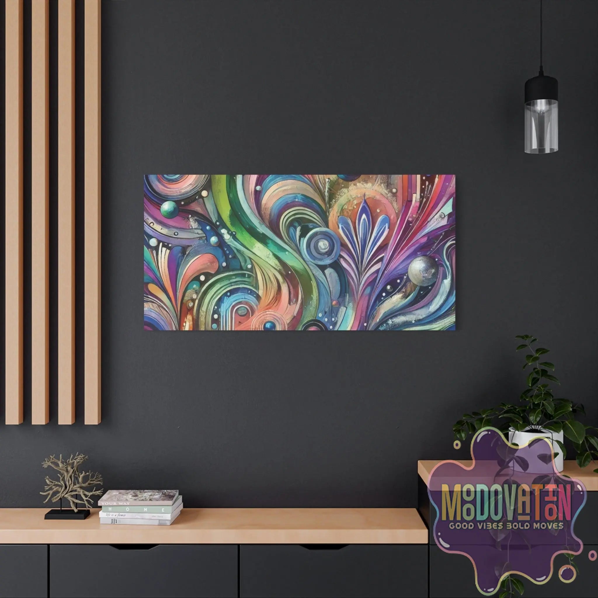 Celestial Crescendo Matte Canvas - MOODOVATION