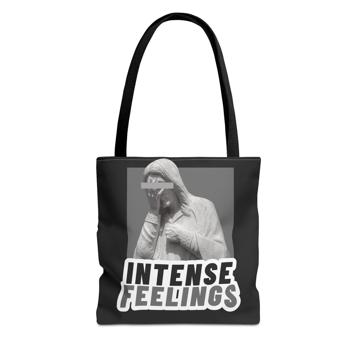 Intense Feelings Tote Bag - Grey Print