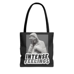 Intense Feelings Tote Bag - Grey Print