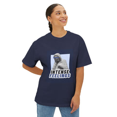 Intense Feelings – Navy Unisex Oversized Tee