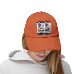 Intense Feelings - Navy Print Vintage Distressed Hat