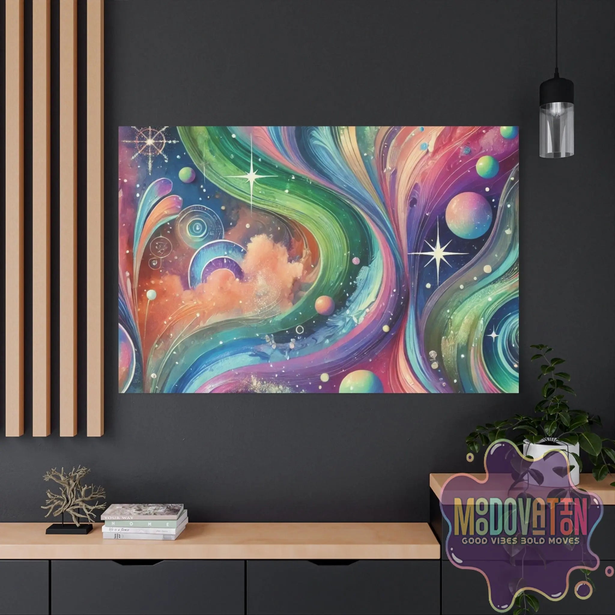 Cosmic Symphony Matte Canvas - MOODOVATION