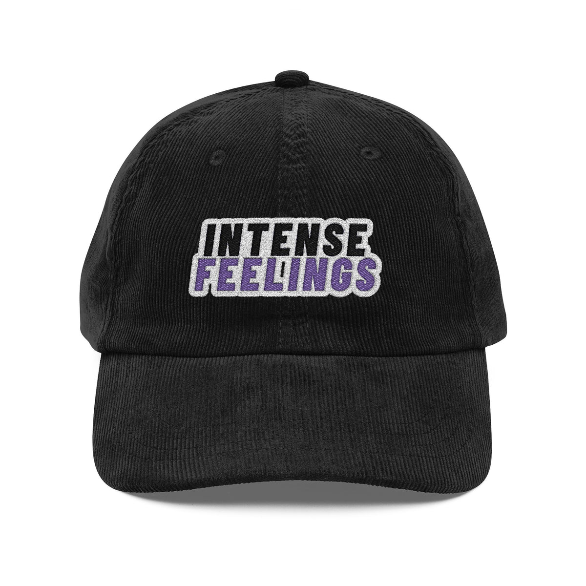 Intense Feelings - Vintage Corduroy Embroidery Hat