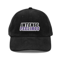 Intense Feelings - Vintage Corduroy Embroidery Hat