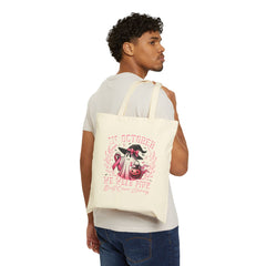 In October We Wear Pink Breast Cancer Awareness Tote Bag