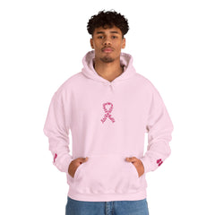 Pink Ribbon Awareness Hoodie, Unisex Sweatshirt for Fundraising, Breast Cancer Awareness Month, Inspirational Gift, Cozy Jumpsuit