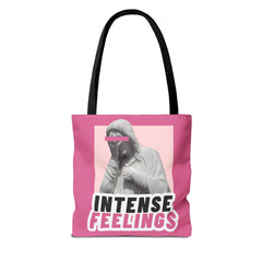 Intense Feelings Tote Bag - Pink Print