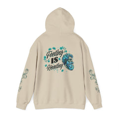 Feeling Is Healing - Unisex Statement Sleeve Hoodie